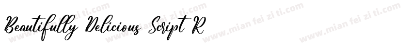 Beautifully Delicious Script Regul字体转换